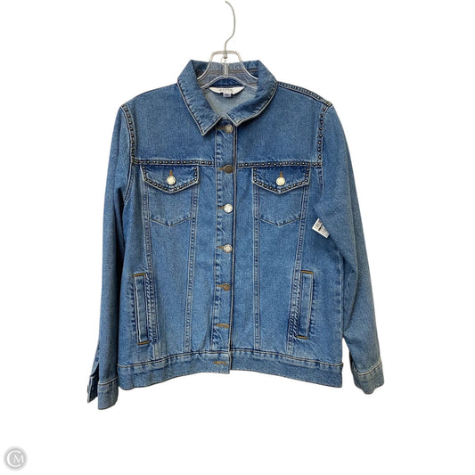 Jacket Denim By Clothes Mentor In Blue, Size: 8