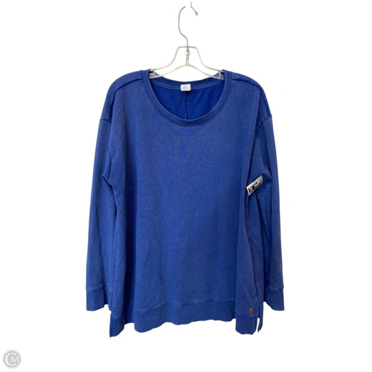 Sweatshirt Crewneck By Livi Active In Blue, Size: 16