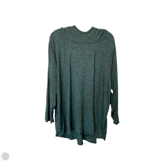 Top Long Sleeve Basic By Joan Vass In Green, Size: 3x