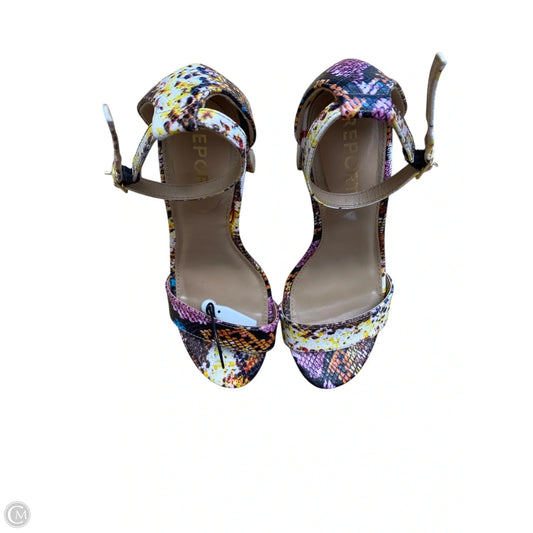 Shoes Heels Block By Report In Multi-colored, Size: 7