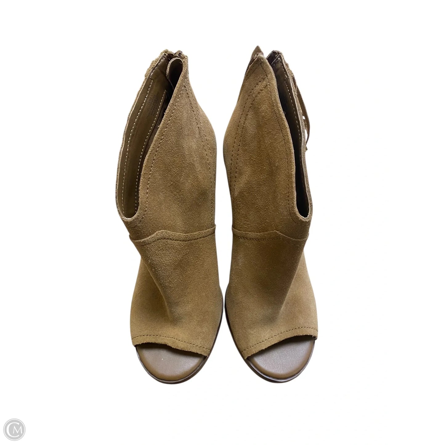 Boots Ankle Heels By Gianni Bini In Tan, Size: 10