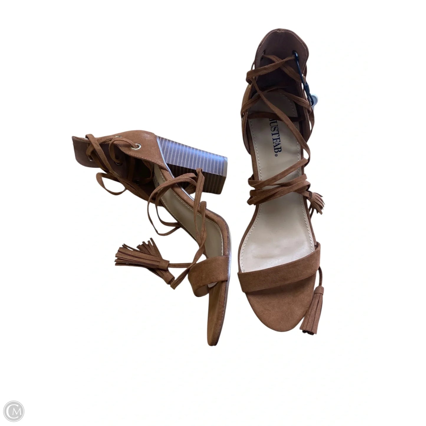 Shoes Heels Block By Justfab In Brown, Size: 11