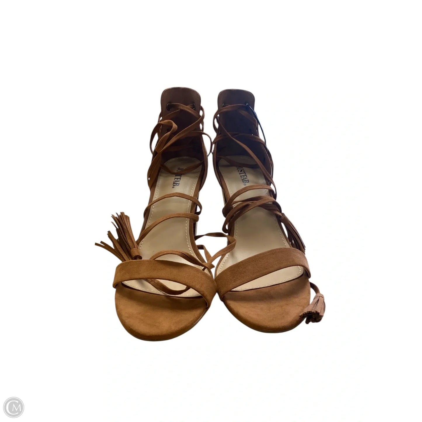 Shoes Heels Block By Justfab In Brown, Size: 11