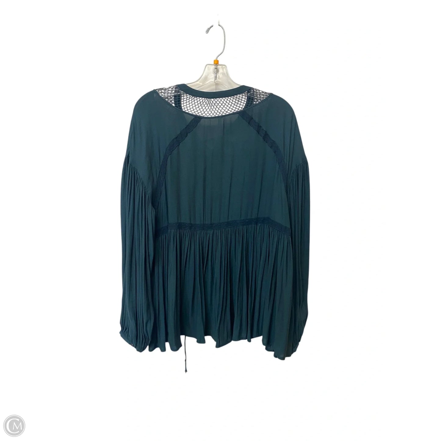 Top Long Sleeve By Free People In Blue, Size: M