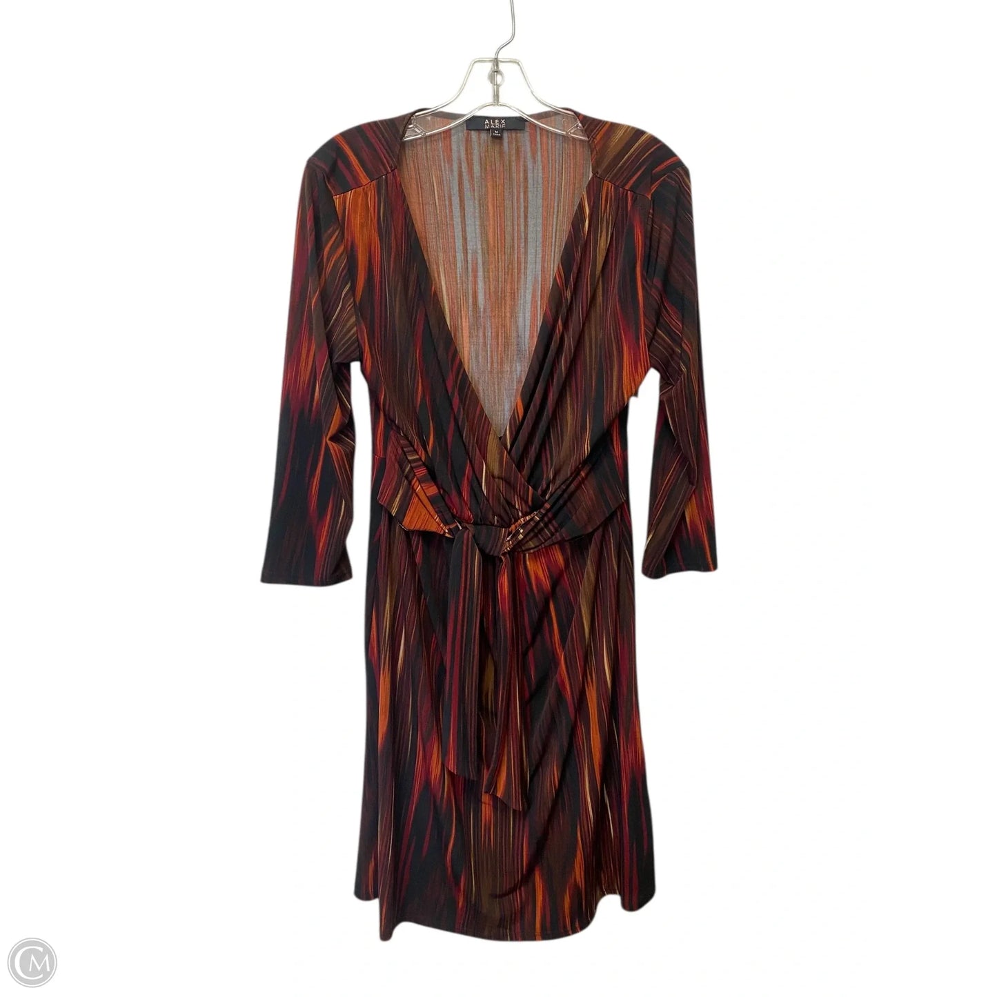 Dress Casual Midi By Alex Marie In Striped Pattern, Size: M