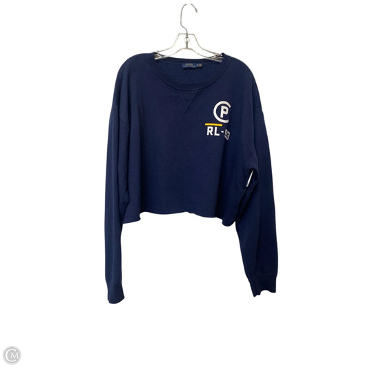 Sweatshirt Crewneck By Polo Ralph Lauren In Navy, Size: Xl