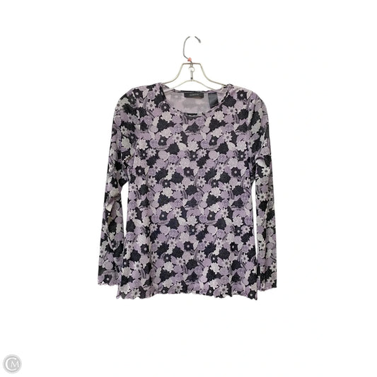 Top Long Sleeve By Liz Claiborne In Purple, Size: Mp