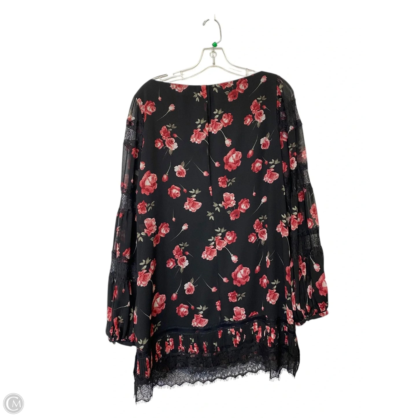 Tunic Long Sleeve By White House Black Market In Floral Print, Size: 12