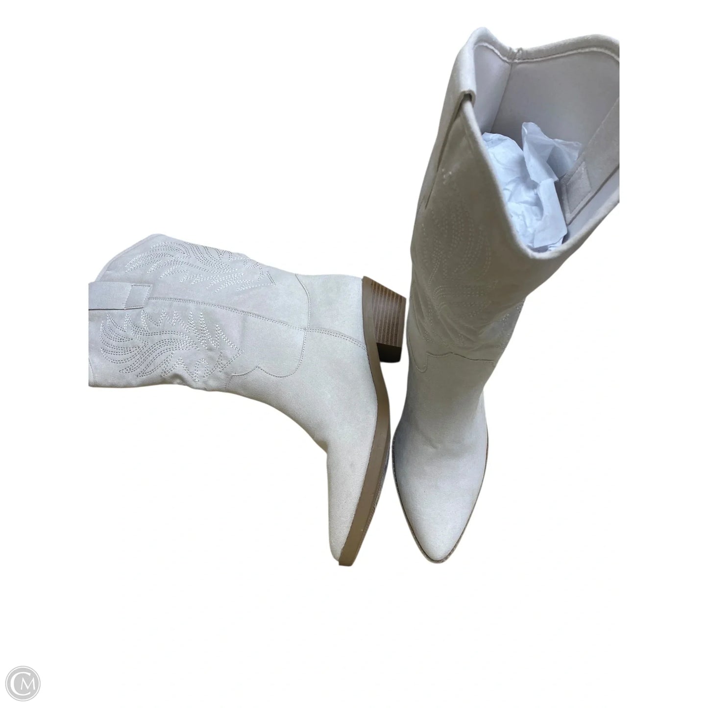 Boots Western By Wonderly In White, Size: 8.5