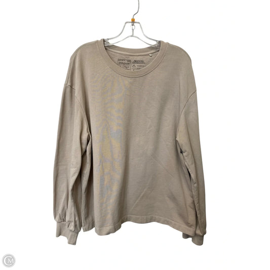 Top Long Sleeve By Patagonia In Tan, Size: L