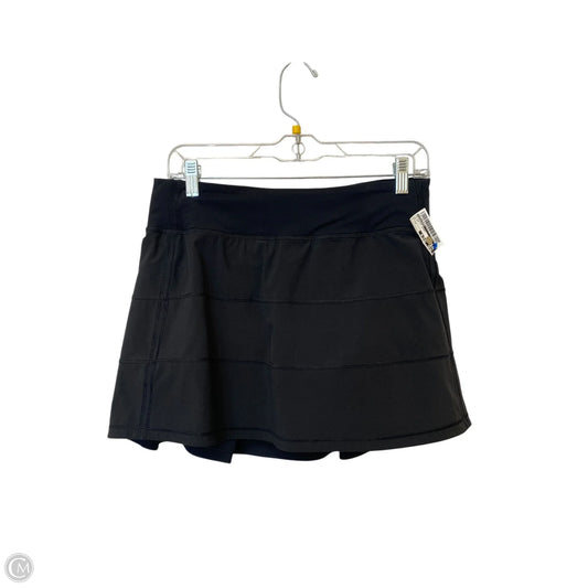 Athletic Skort By Lululemon In Black, Size: 6
