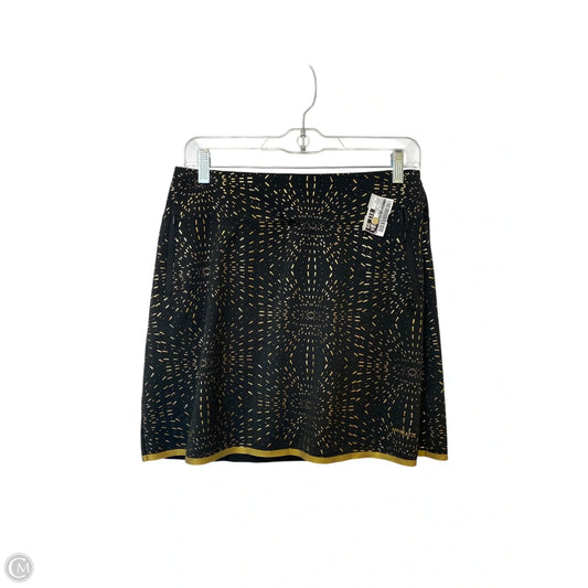 Athletic Skort By Clothes Mentor In Black & Gold, Size: S
