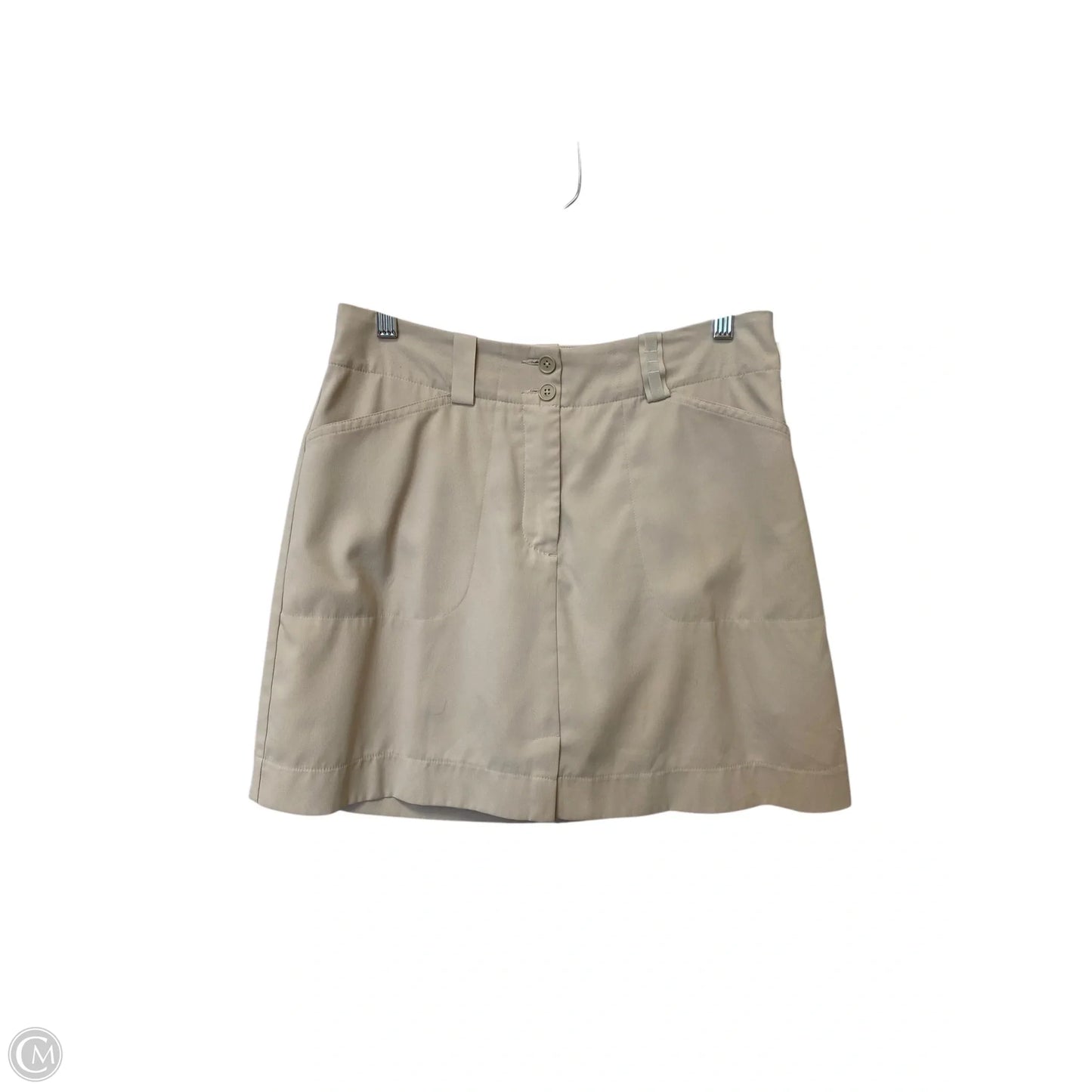 Athletic Skort By Nike Apparel In Tan, Size: 4