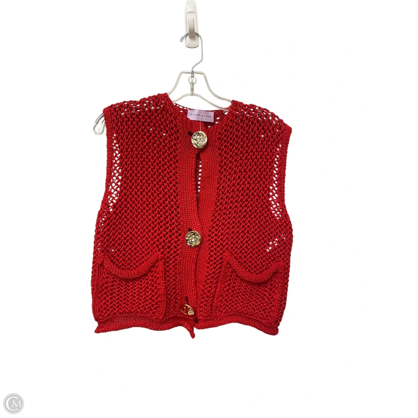 Vest Other By Clothes Mentor In Red, Size: L