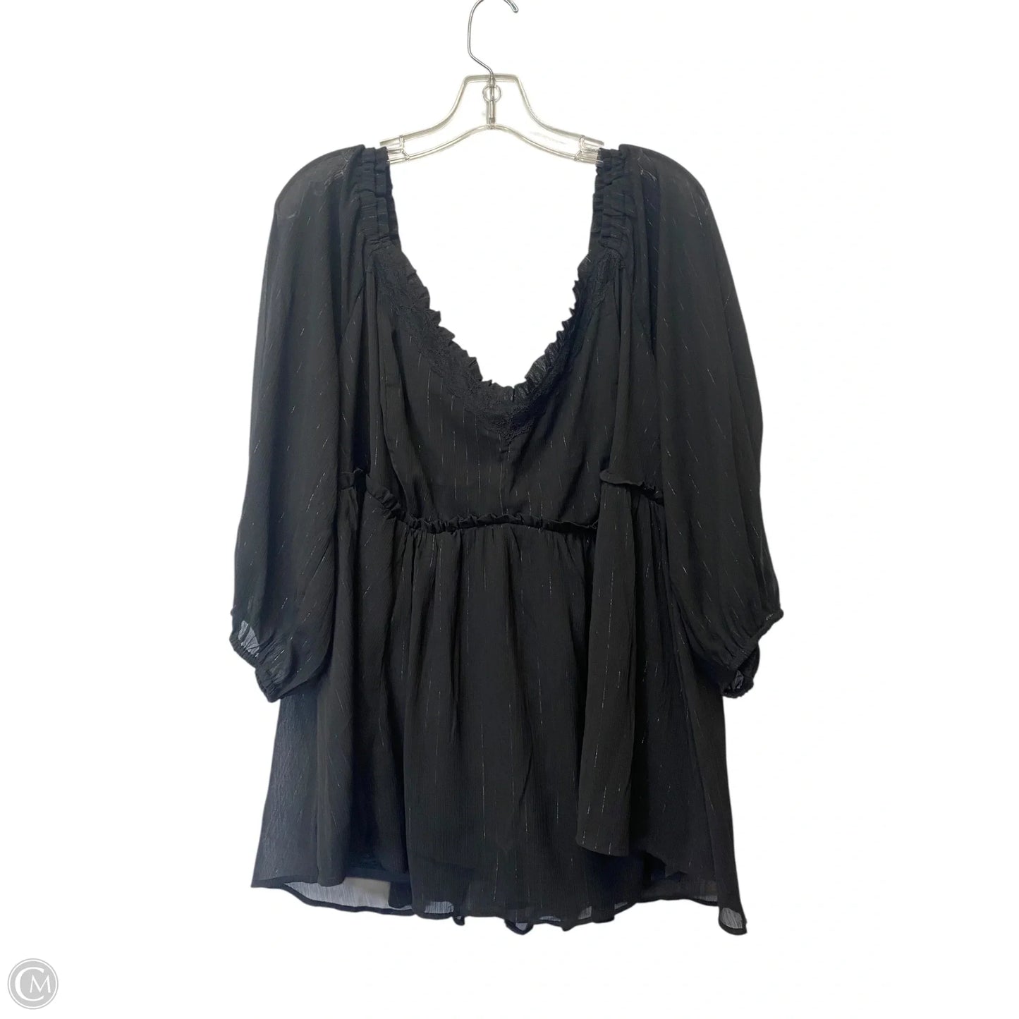 Top Long Sleeve By Torrid In Black, Size: 3x