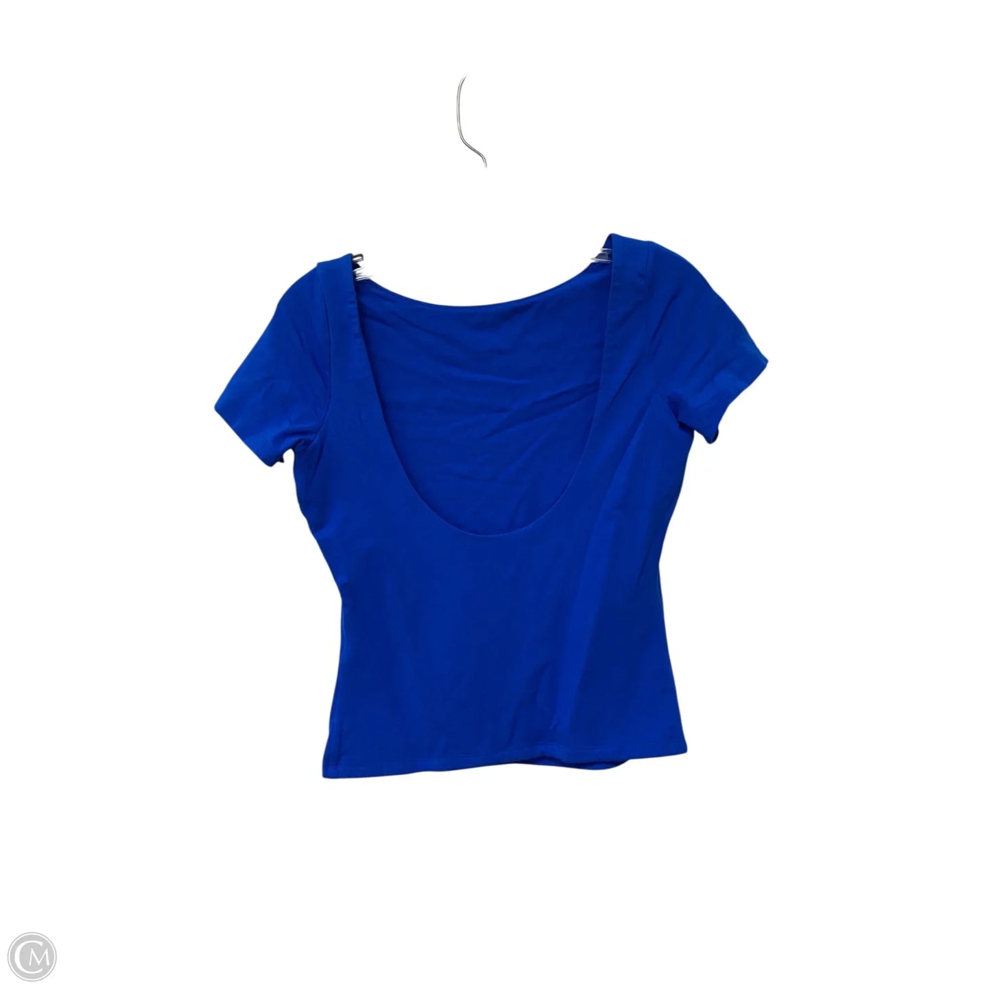 Top Short Sleeve Basic By Banana Republic In Blue, Size: S