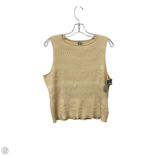 Top Sleeveless By Worthington In Tan, Size: Xl