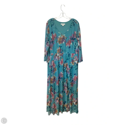 Dress Casual Maxi By Coldwater Creek In Floral Print, Size: Xl