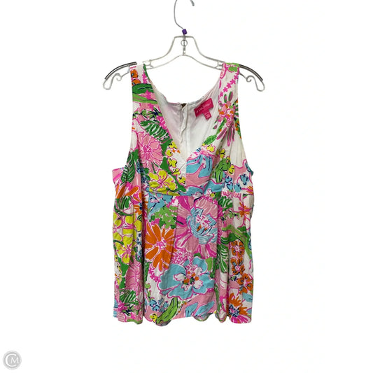 Top Sleeveless Designer By Lilly Pulitzer In Multi-colored, Size: Xxl