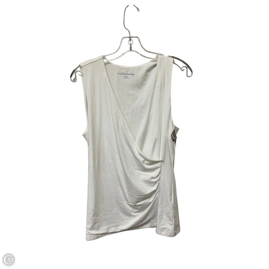 Top Sleeveless By Soft Surroundings In White, Size: M