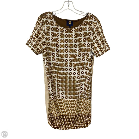 Dress Casual Midi By Adrienne Vittadini In Brown, Size: S