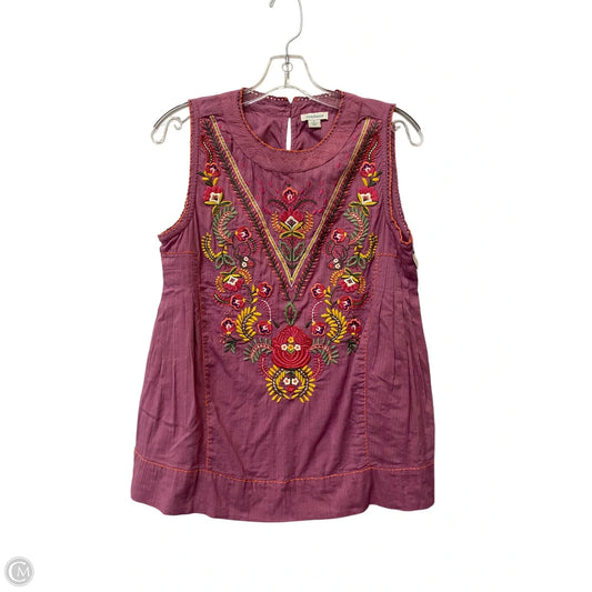 Top Sleeveless By Sundance In Pink, Size: S