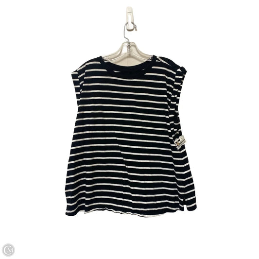 Top Sleeveless Basic By Ava & Viv In Striped Pattern, Size: Xxl