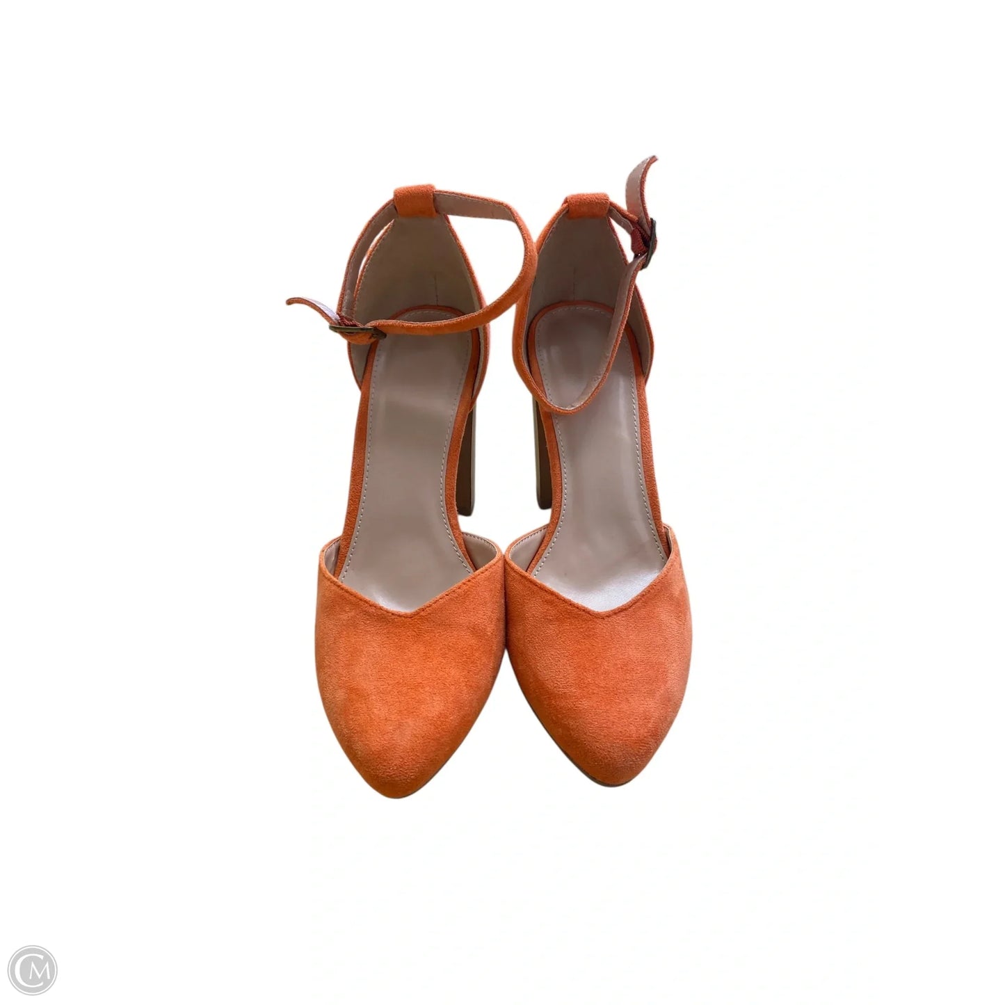 Shoes Heels Block By Clothes Mentor In Orange, Size: 7