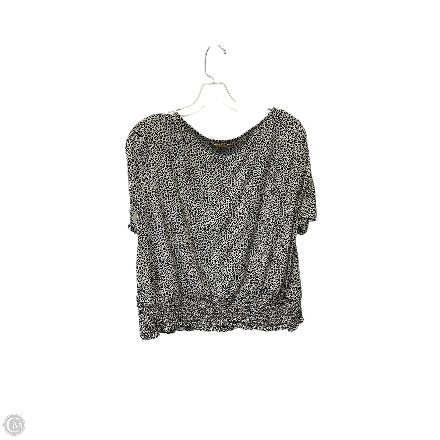 Top Short Sleeve By Michael By Michael Kors In Animal Print, Size: Xl