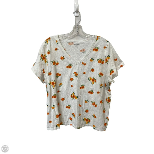 Top Short Sleeve By Old Navy In Floral Print, Size: Xl