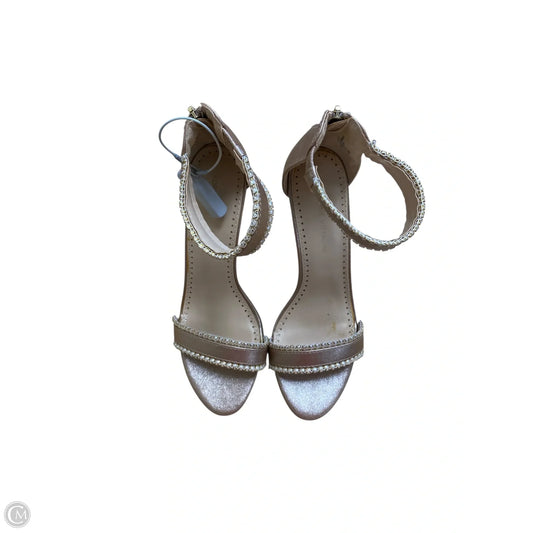 Shoes Heels Stiletto By Adrienne Vittadini In Gold, Size: 8.5