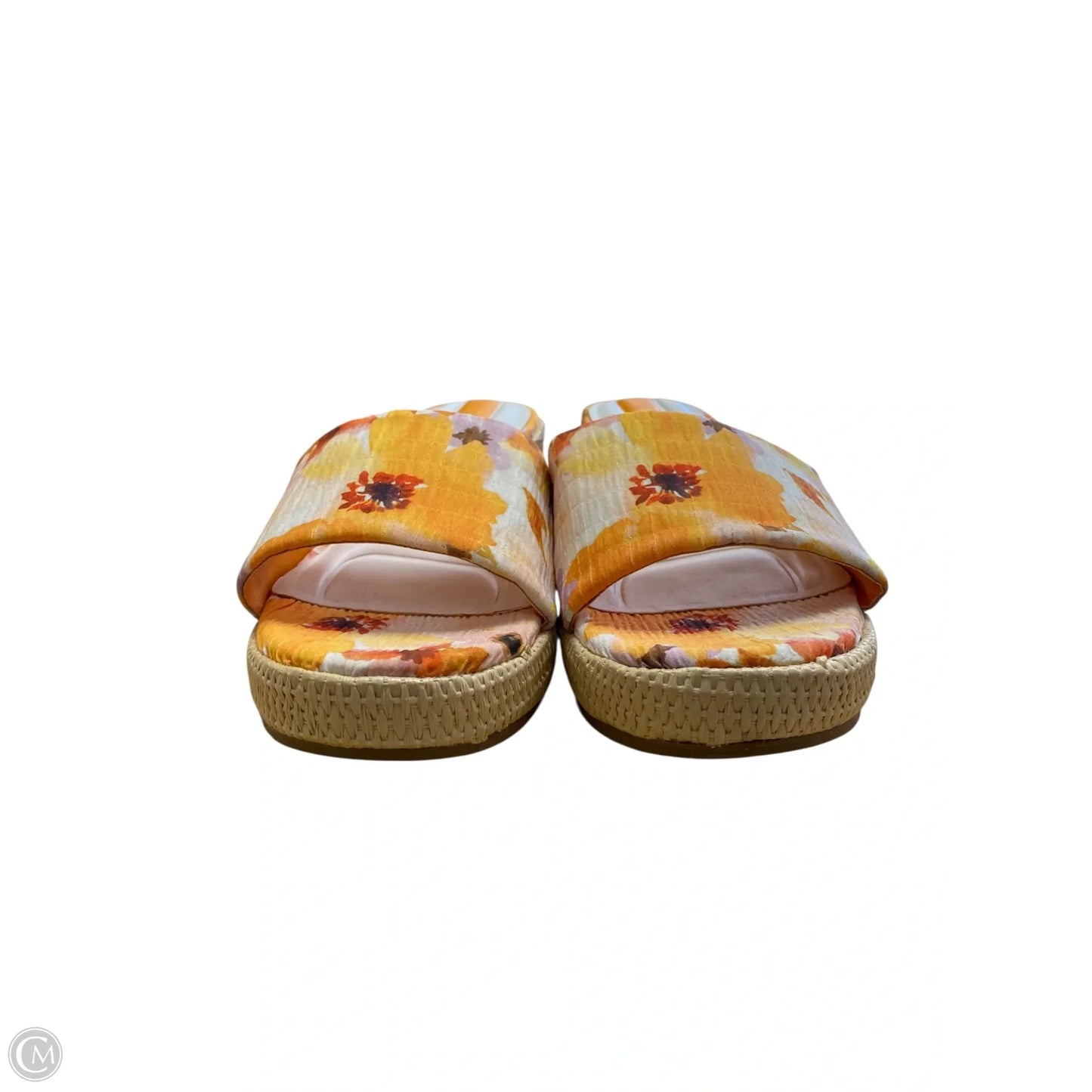 Sandals Heels Block By Franco Sarto In Floral Print, Size: 8