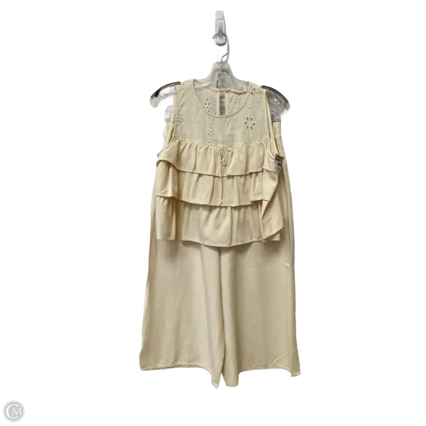 Pants Set 2pc By &merci In Cream, Size: M