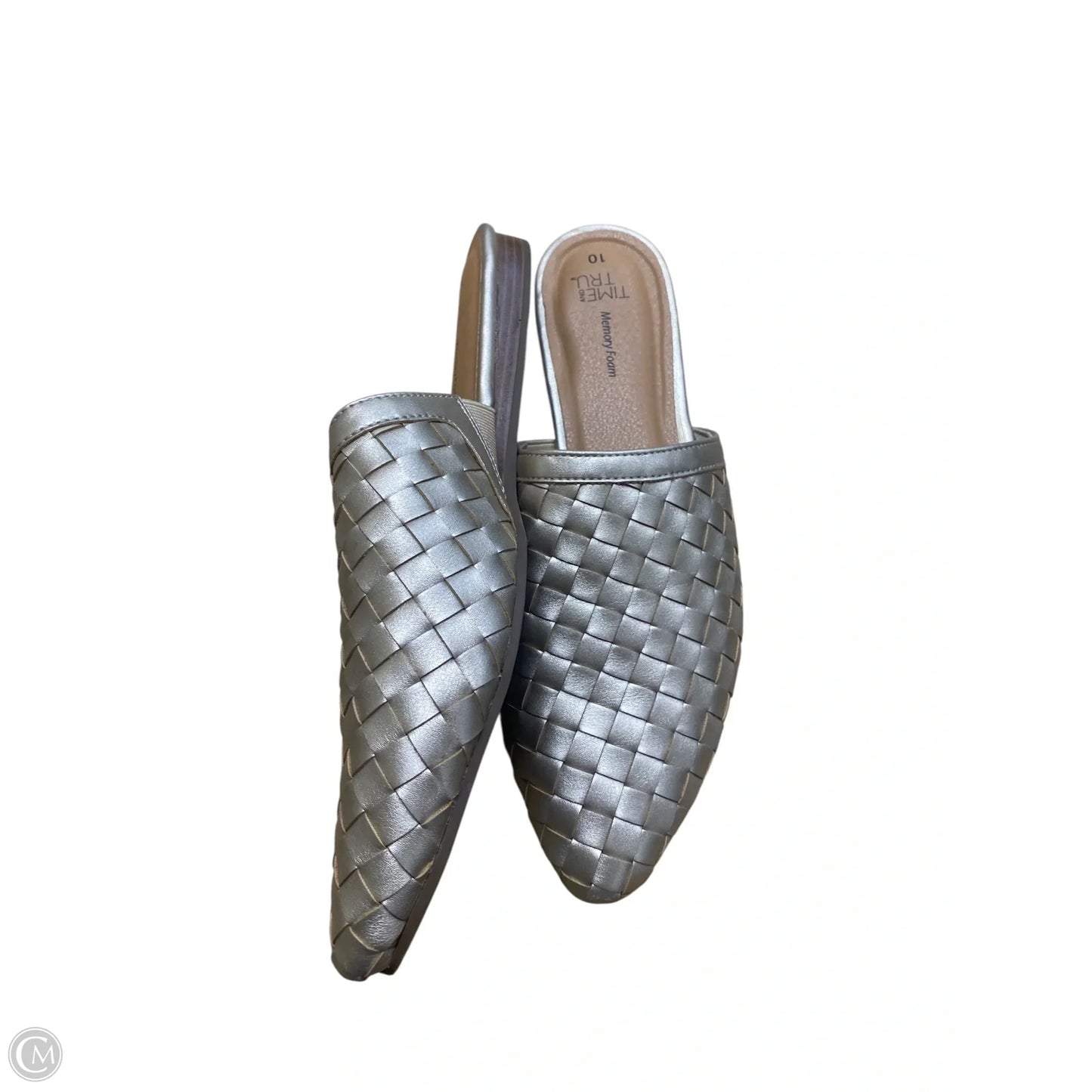 Shoes Flats By Time And Tru In Gold, Size: 10