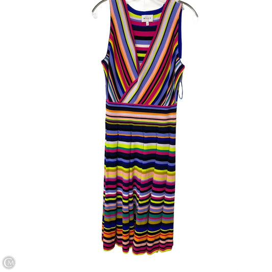 Dress Designer By Milly In Striped Pattern, Size: L