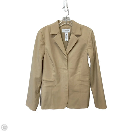 Blazer By Liz Claiborne In Tan, Size: 10