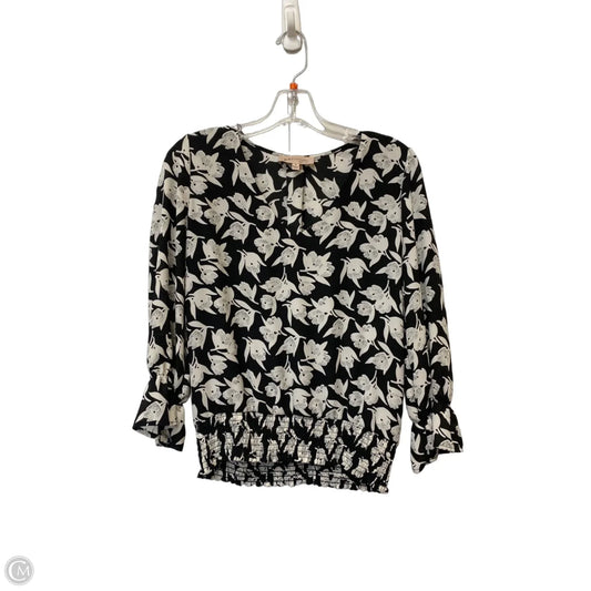 Top Long Sleeve By Philosophy In Black, Size: S