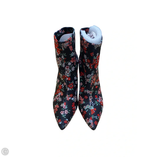 Boots Ankle Heels By Inc In Floral Print, Size: 8