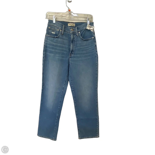 Jeans Straight By Madewell In Blue Denim, Size: 2