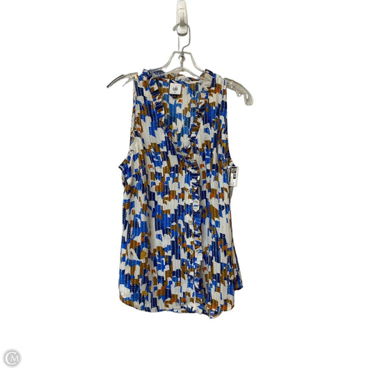 Top Sleeveless By Cabi In Multi-colored, Size: M