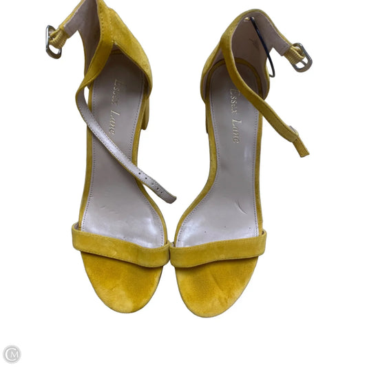 Shoes Heels Block By Clothes Mentor In Yellow, Size: 8