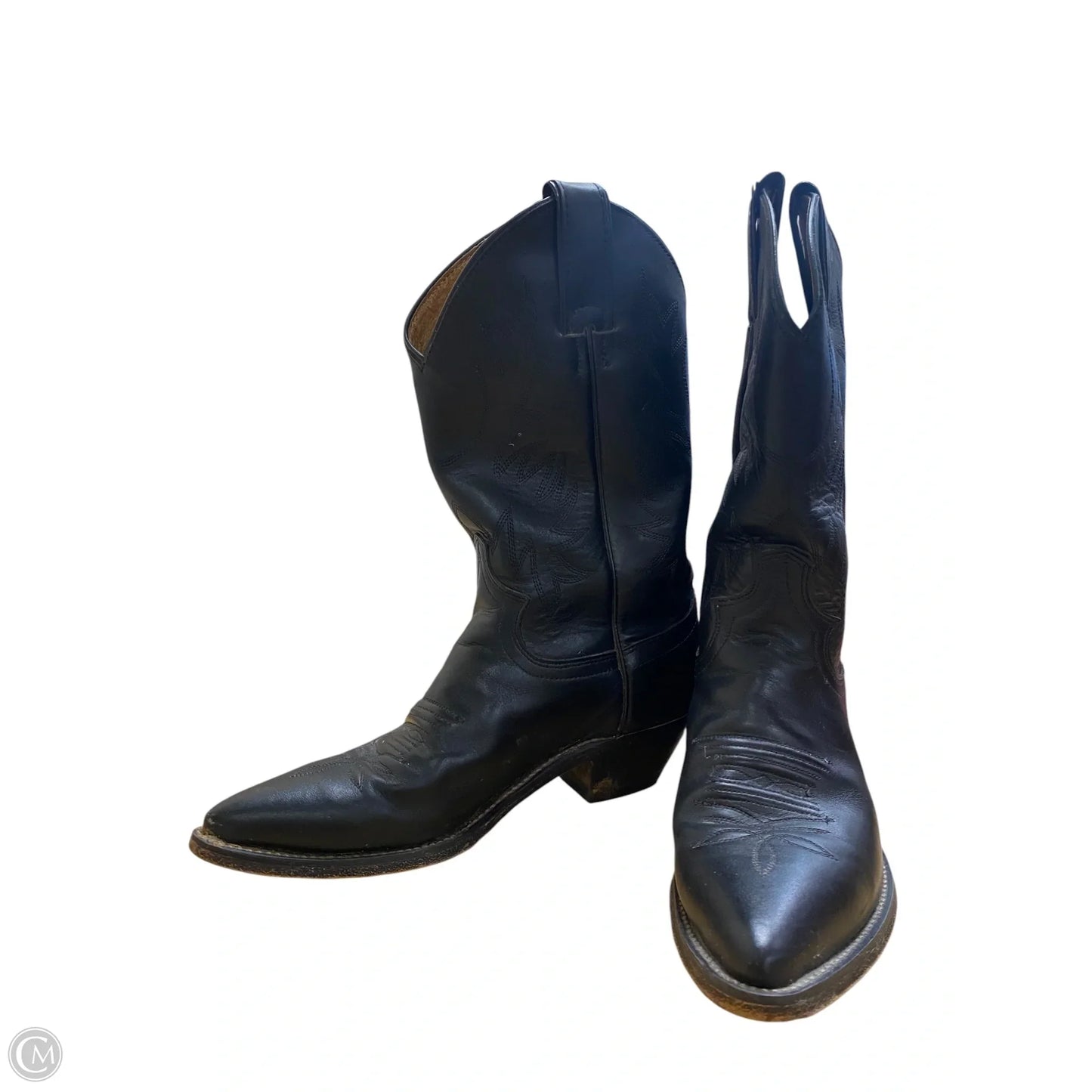 Boots Western By Justin In Black, Size: 6