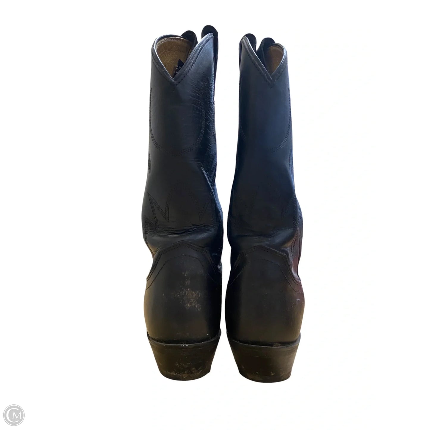 Boots Western By Justin In Black, Size: 6