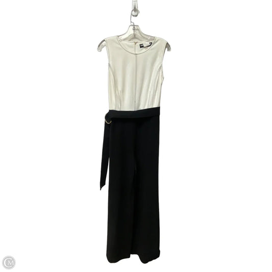 Jumpsuit Designer By Karl Lagerfeld In Black & White, Size: 8