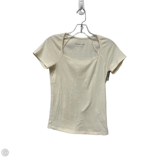 Top Short Sleeve Basic By Everlane In Cream, Size: S