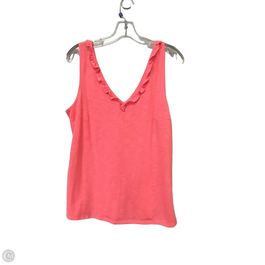 Top Sleeveless Designer By Lilly Pulitzer In Pink, Size: L