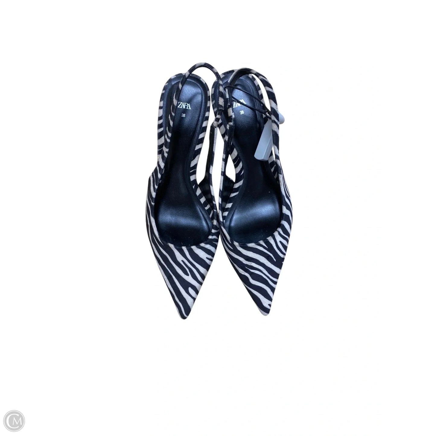 Shoes Heels Kitten By Zara In Animal Print, Size: 7