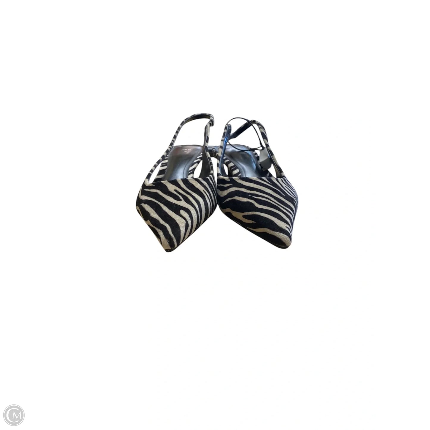 Shoes Heels Kitten By Zara In Animal Print, Size: 7