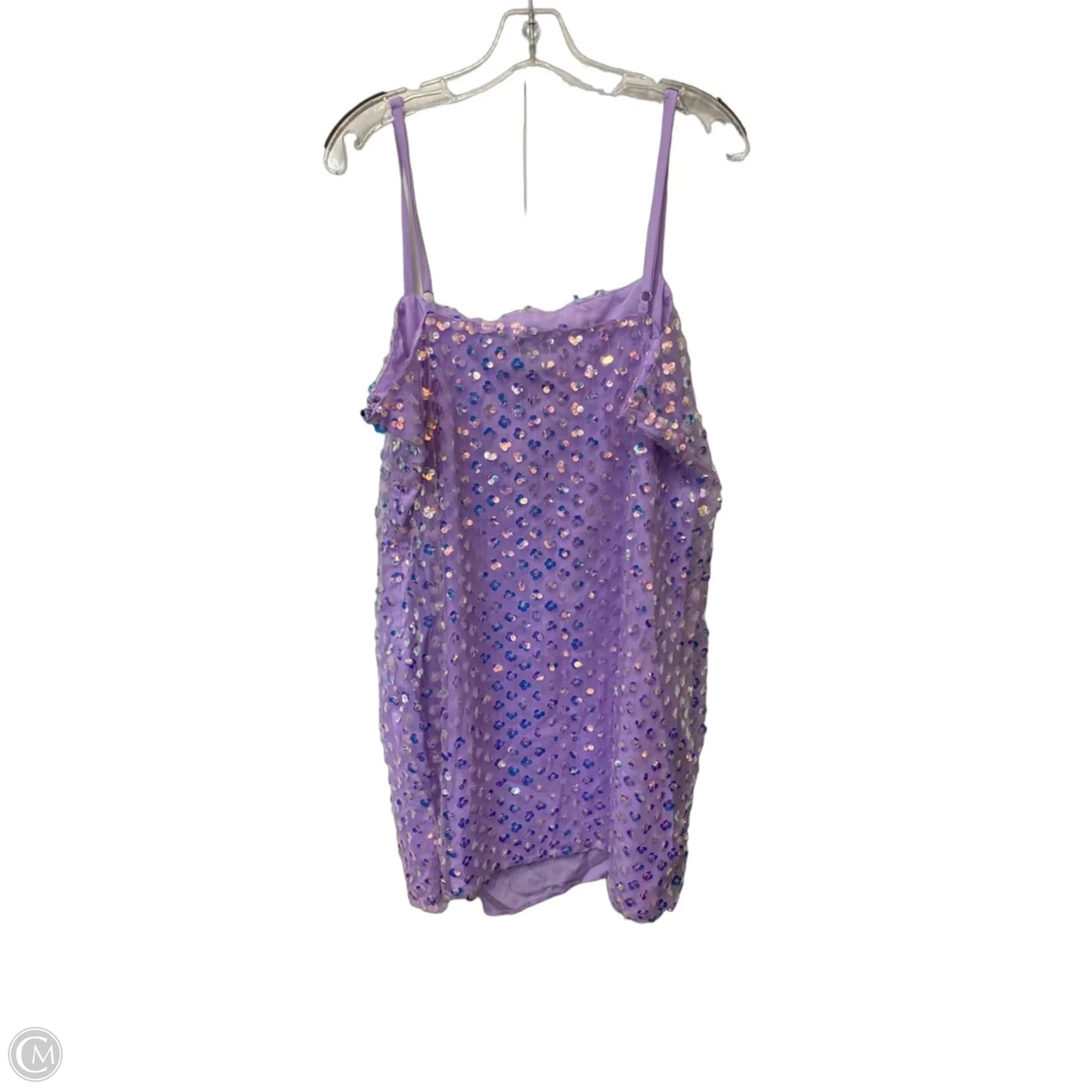 Dress Party Short By Forever 21 In Purple, Size: 2x