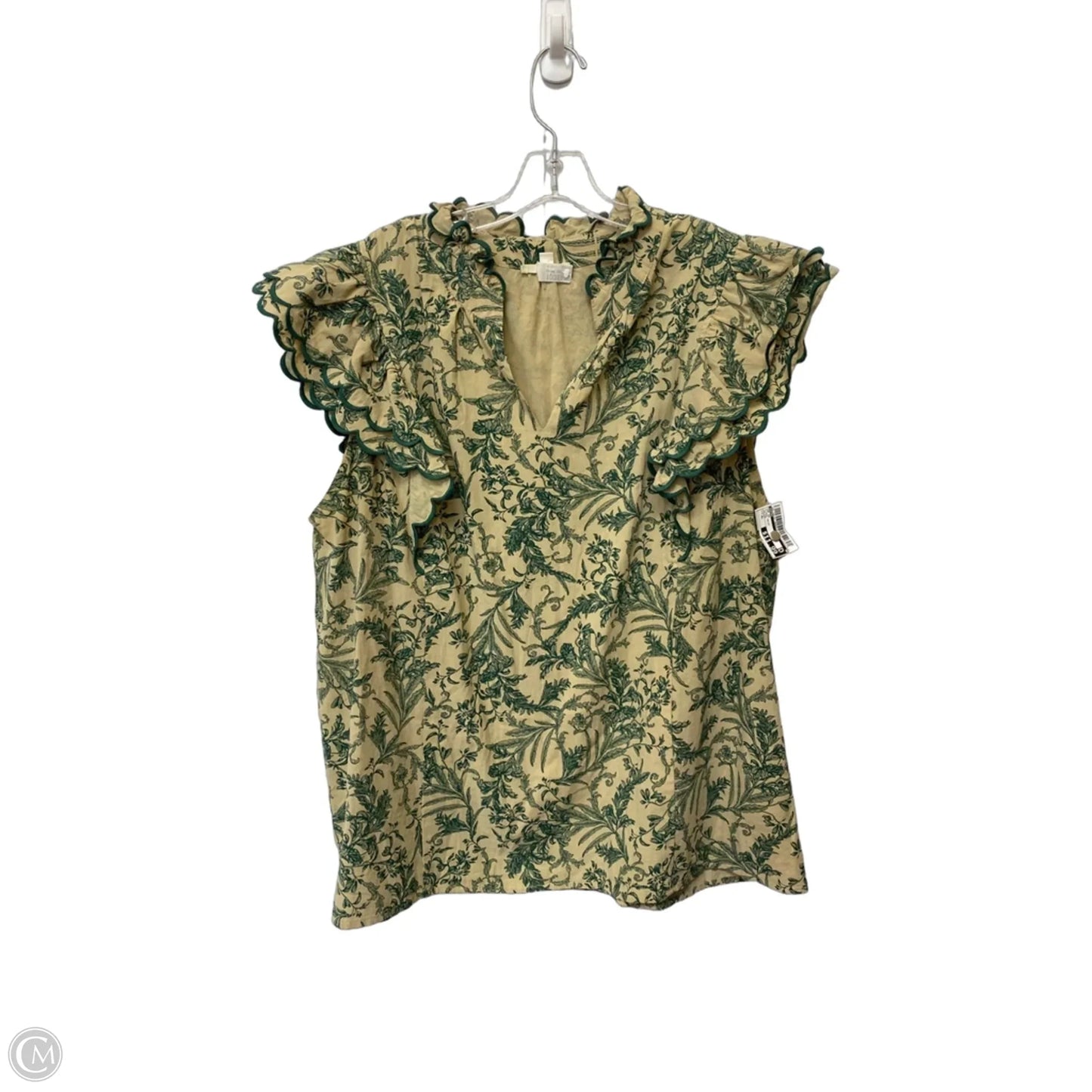 Top Short Sleeve By Entro In Floral Print, Size: Xl